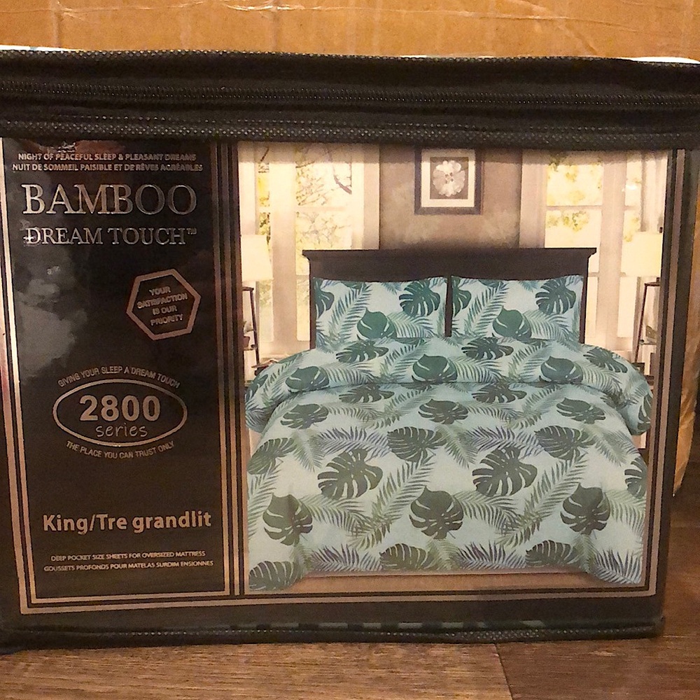 BAMBOO Dream touch Bedsheets, different designs in sizes Queen and King